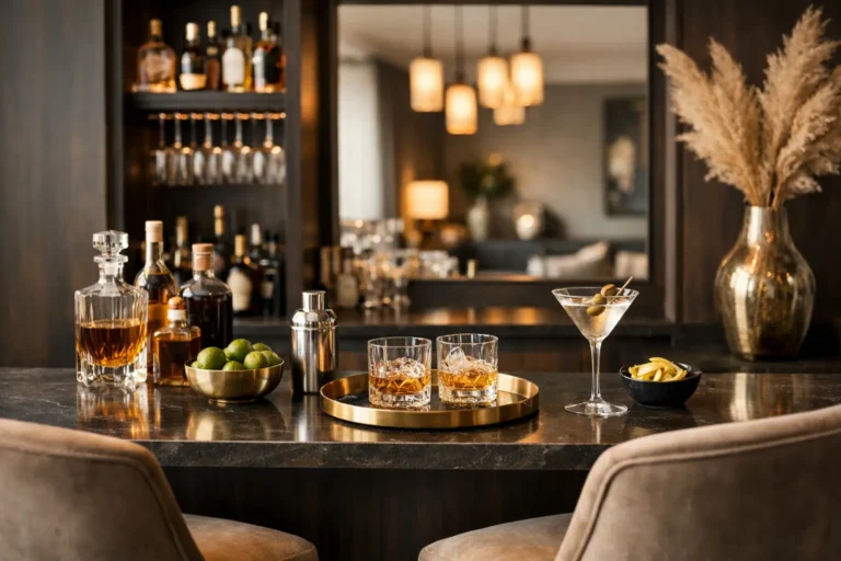 A Guide to Creating a Home Bar That Feels Luxe