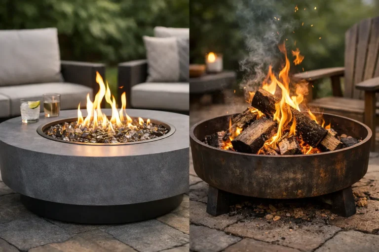 Gas Fire Pit vs Wood Fire Pit for Your Patio