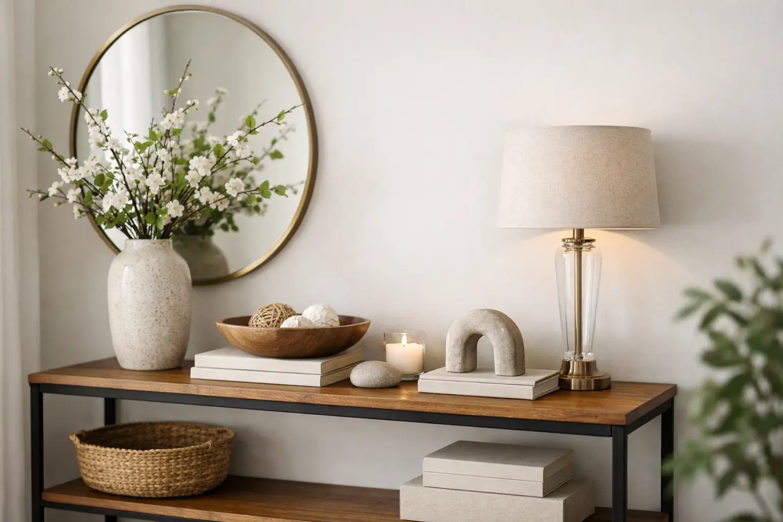 How to Style a Console Table Beautifully