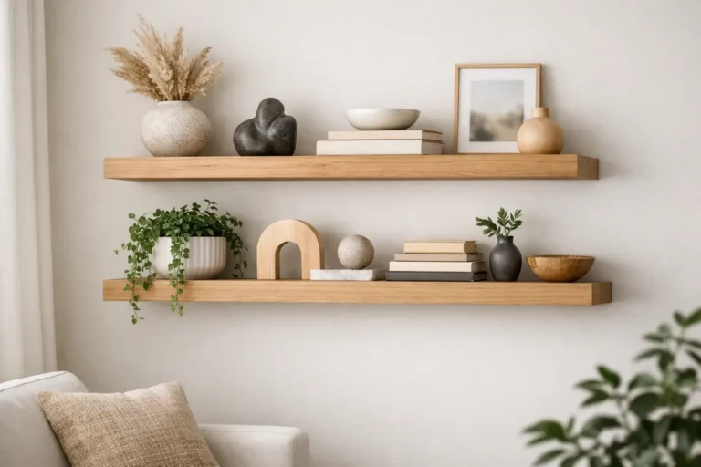 How to Style Floating Wall Shelves Well