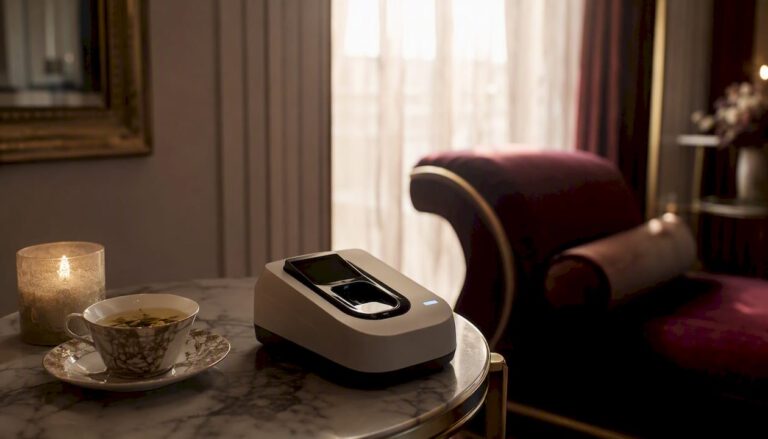 Biometric wellness device and serene spa table