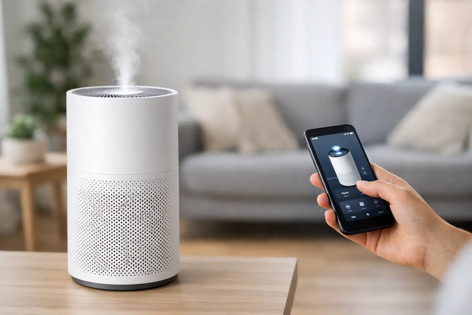 Review Smart Air Purifier With App Control