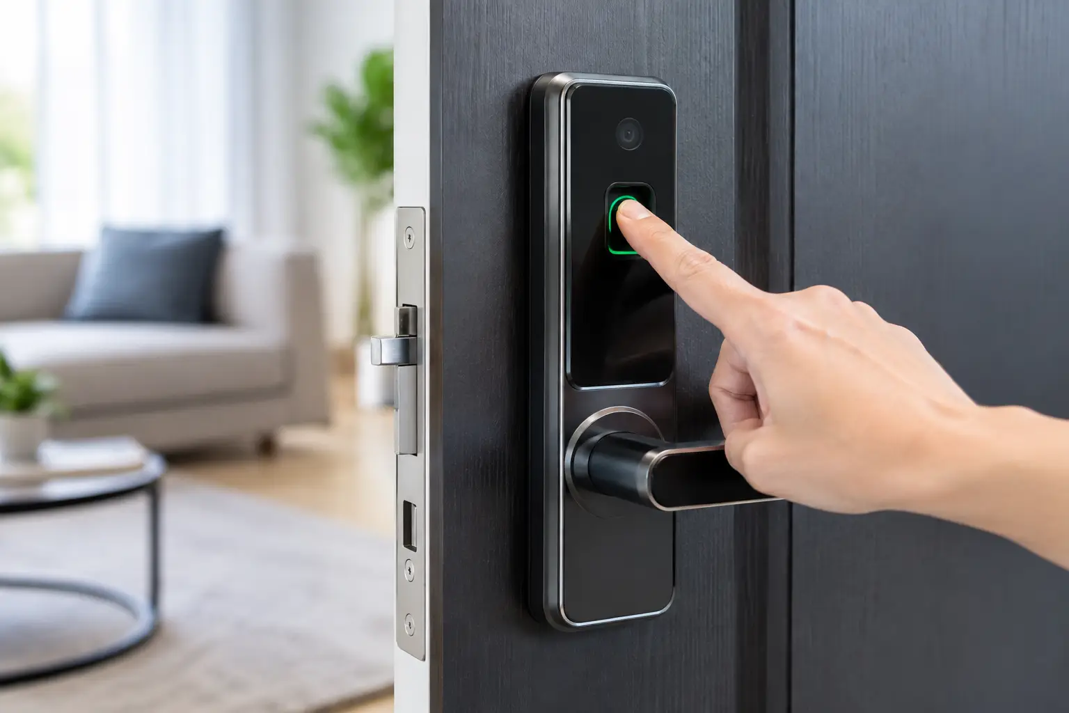 Review Smart Door Lock With Fingerprint Sensor