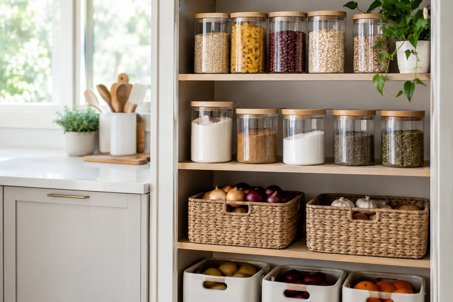 Kitchen Storage Organization That Looks Effortless