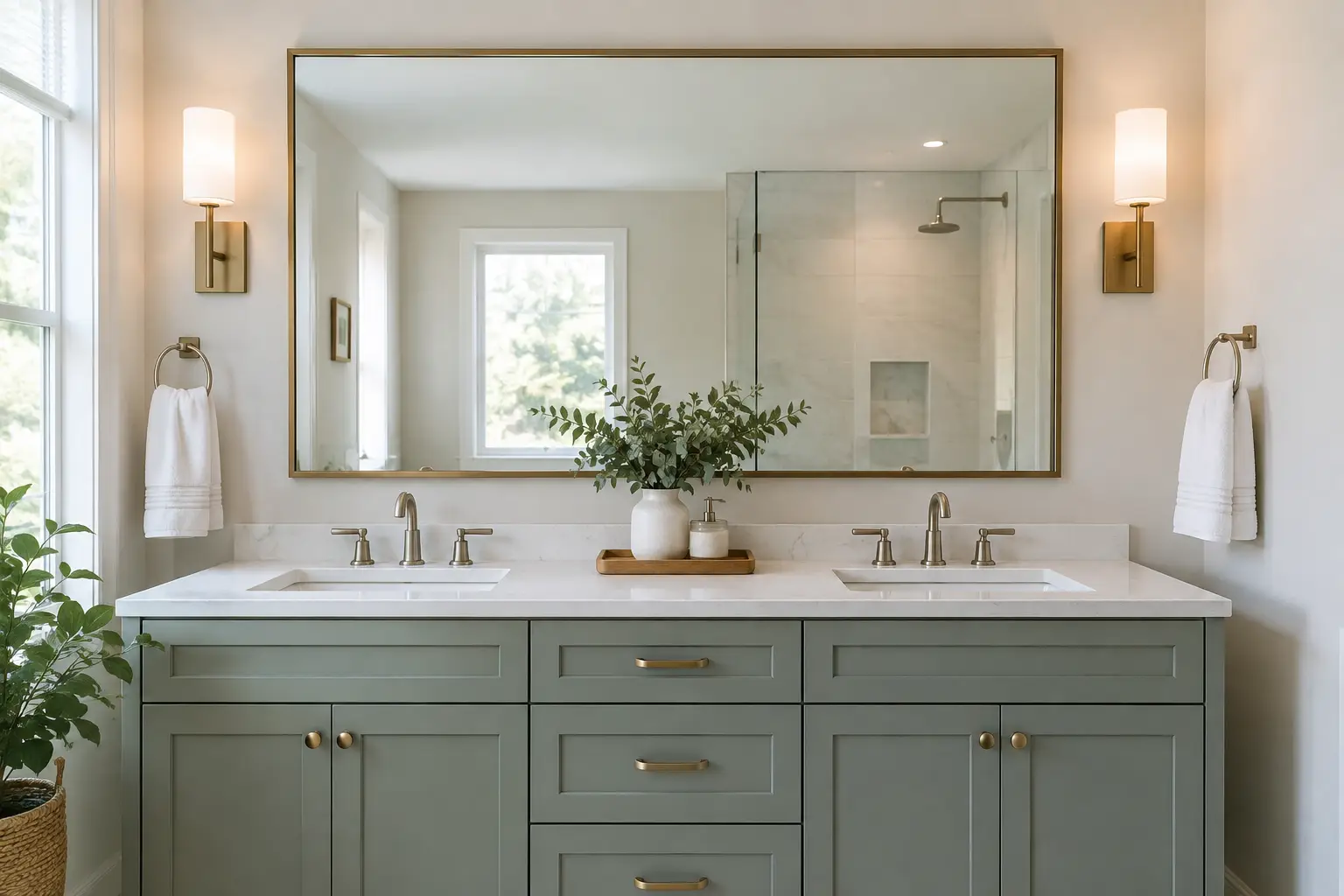What Size Mirror for Double Sink Vanity?